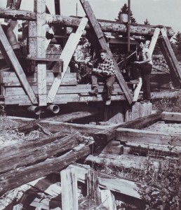 Robert Restall & Bobby near the Money Pit, Oak Island