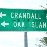 Sign pointing to Oak Island