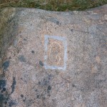 The 'G' Stone located down on Smith's Cove, Oak Island