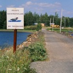 The causeway to Oak Island