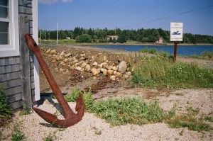 Anchor by Oak Island causeway