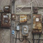 Electrics inside the Borehole 10X shed, Oak Island