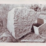 Stone found by Gilbert Hedden in 1936 at Joudrey's Cove, Oak Island