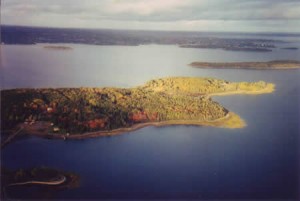 Aerial image by Ralph Keeping who flew over Oak Island