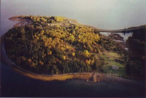 Aerial image by Ralph Keeping who flew over Oak Island