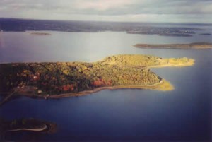 Aerial image by Ralph Keeping who flew over Oak Island