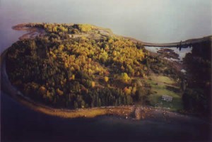 Aerial image by Ralph Keeping who flew over Oak Island