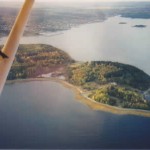 Aerial image by Ralph Keeping who flew over Oak Island