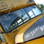 Old school tour bus, Oak Island